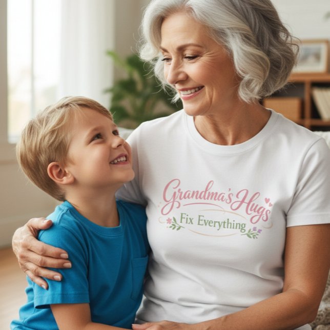 Mormors kramar fixar allt T-shirt till henne (Skapare uppladdad)