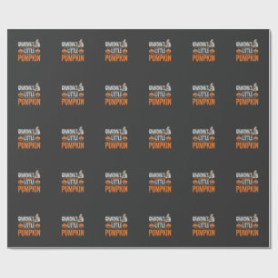 Mormors lilla pumpa Halloween-häxa design Presentpapper