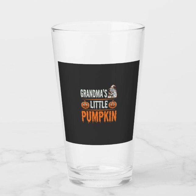 Mormors lilla pumpa Halloween-häxdesign Glaskopp (Framsida)