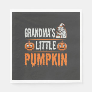 Mormors lilla pumpa Halloween-häxdesign Pappersservett