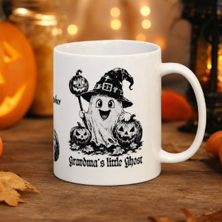 Mormors lilla spöke Personlig Halloween Kaffemugg