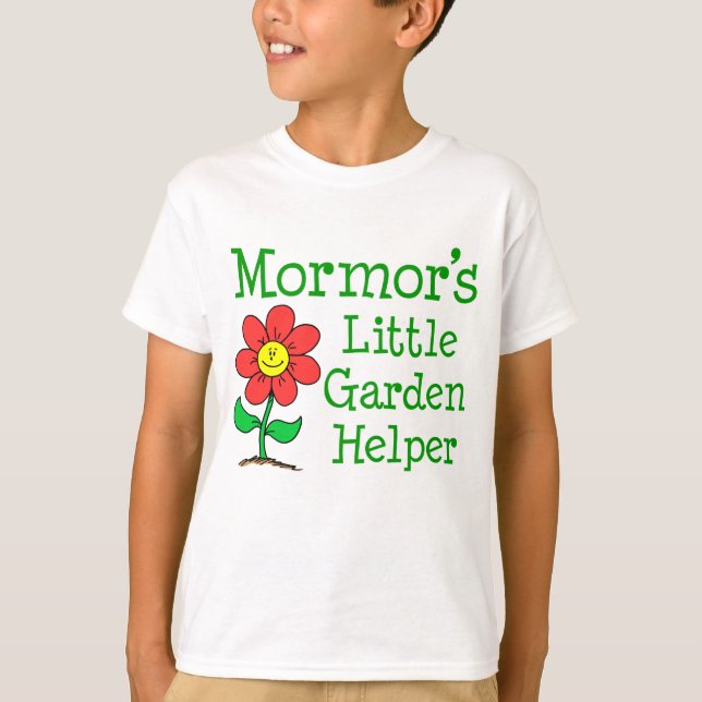 Mormor's Little Garden Helper T-shirt (Framsida)