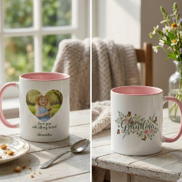 Mormors morsdags vildblommefoto mugg