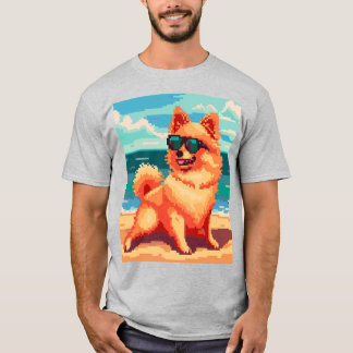 Mormors Pixel Hund T Shirt