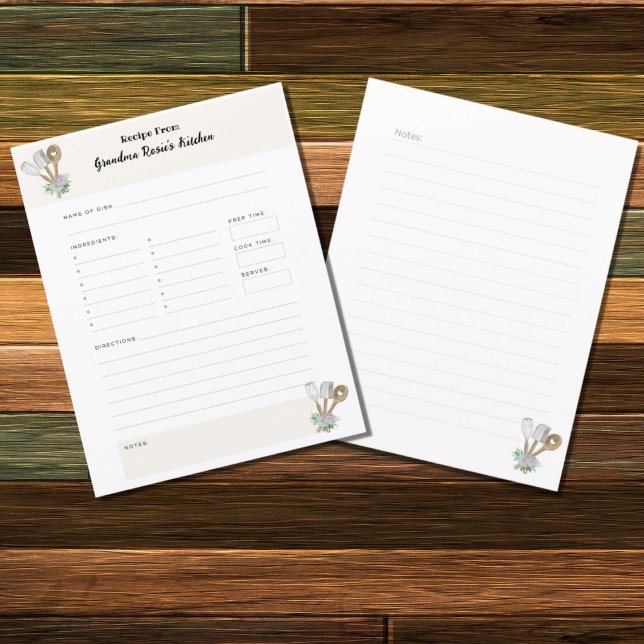 Mormors Recept | Landsbygdens Personliga Receptsid (Skapare uppladdad)