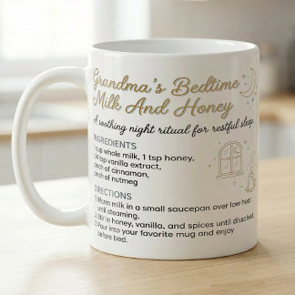 Mormors Recept Sängdags Honung Mjölk Ingredienser Kaffemugg