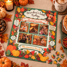 Mormors små kalkoner Personlig Thanksgiving
