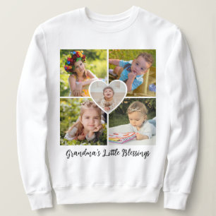 Mormors små välsignelser anpassad 5 bilder collage t shirt
