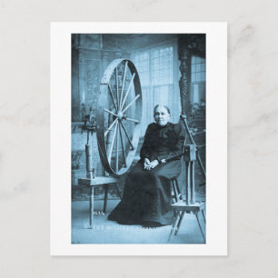 Mormors spinning Wheel Louis Pesha Vykort