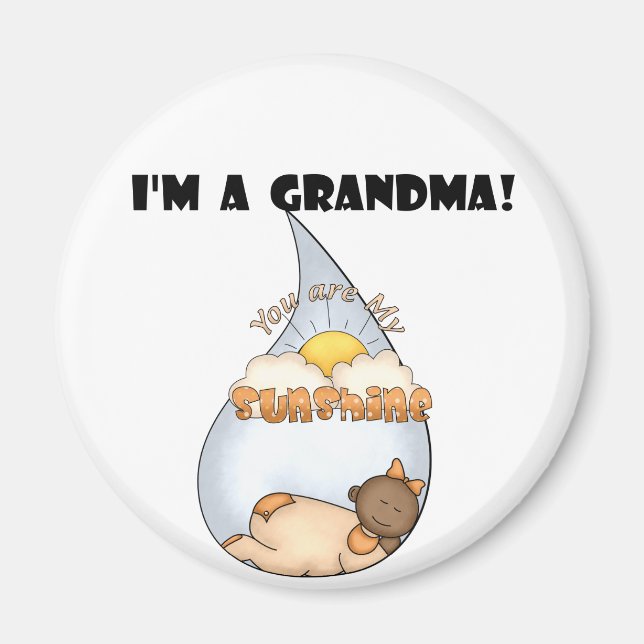 Mormor's Sunshine-African American Girl Magnet (Framsidan)