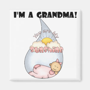Mormor's Sunshine - Girl Tshirts and Gifts Magnet