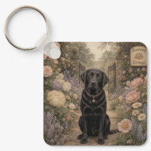 Mormors svarta Labrador-nyckelring