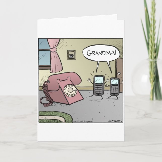 Mormors Telefon Kort (Framsida)
