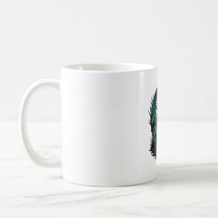 Mormors Zombie Hand Skelett Nyckel Gravsten Korpar Kaffemugg