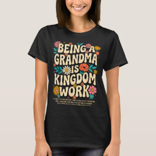 Mormorsrike Arbetar Kristet Tro Design T Shirt