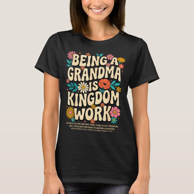 Mormorsrike Arbetar Kristet Tro Design T Shirt (Framsida)