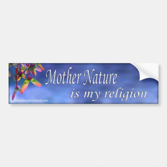 Mornaturen är min religionbildekal bildekal (Framsidan)