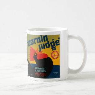Mornin domaregrapefrukt och orangar kaffemugg