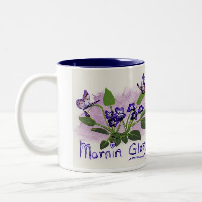 Mornin Glory mugg efter JML Paint (Vänster)