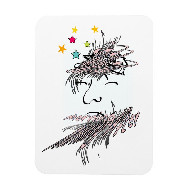 Morning After Refrigerator  Magnet (Vertikal)