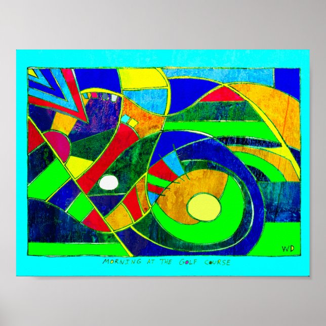 Morning at the Golf Course 11 x 8.5 poster (Framsidan)