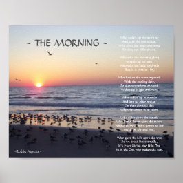 MORNING BEACH SUNRISE DIKT POSTER