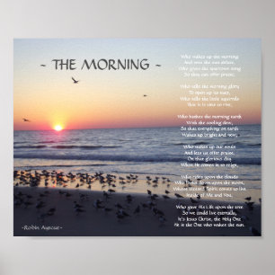 MORNING BEACH SUNRISE DIKT POSTER