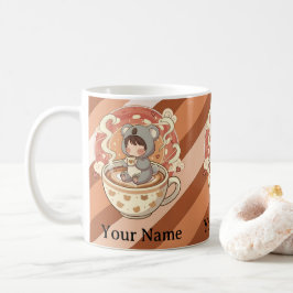 Morning Caffeine Kawaii Chibi Koala Coffee Mug Kaffemugg