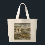 Morning Commute Whimsical Farmhouse Duck Rainy Day Jumbo Tygkasse<br><div class="desc">This tote bag features a mother duck and her yellow ducklings by a peaceful country pond. The warm and rustic scene makes it perfect for duck lovers, fans of farm animals, and anyone who enjoys cute and peaceful outdoor artwork. Great for everyday use, grocery shopping, school, or casual outings. A...</div>