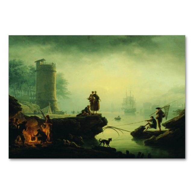 Morning Fog at sea by Joseph Vernet  Bordsnummer (Framsidan)