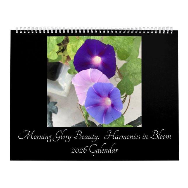 Morning Glory Beauty:  Harmonies in Bloom 2026 Kalender (Omslag)