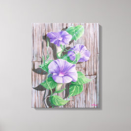 Morning Glory Ladan Canvastryck