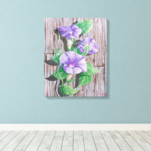 Morning Glory Ladan Canvastryck