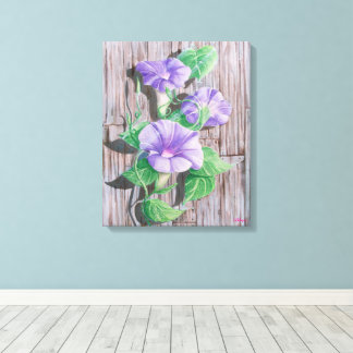 Morning Glory Ladan Canvastryck