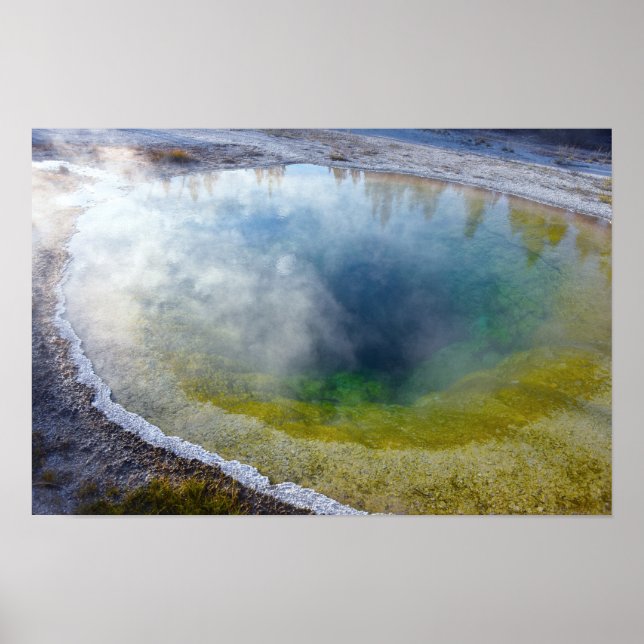 Morning Glory Pool, Yellowstone National Park Poster (Framsidan)