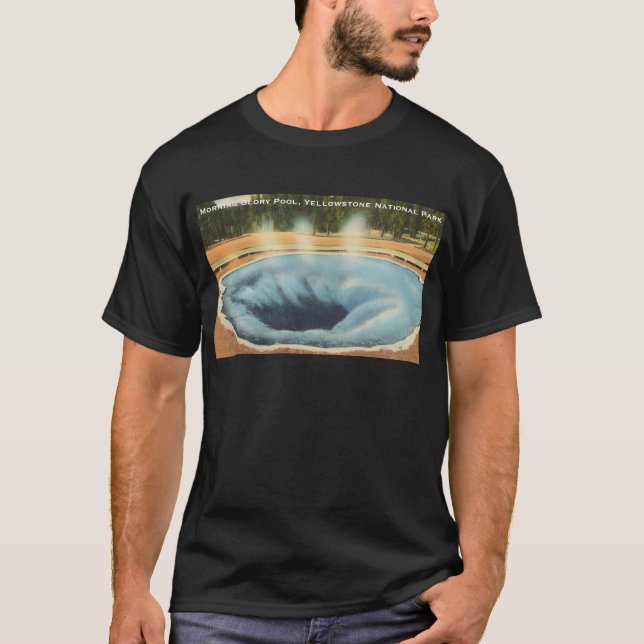 Morning Glory Pool, Yellowstone National Park T Shirt (Framsida)