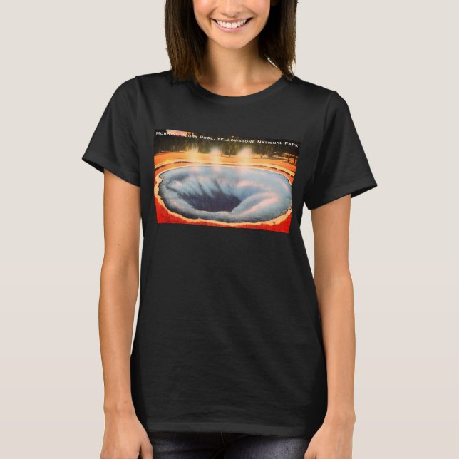 Morning Glory Pool, Yellowstone National Park T Shirt (Framsida)