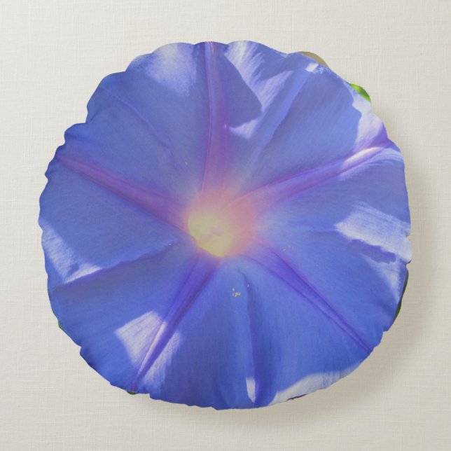 morning glory rund kudde (Framsidan)