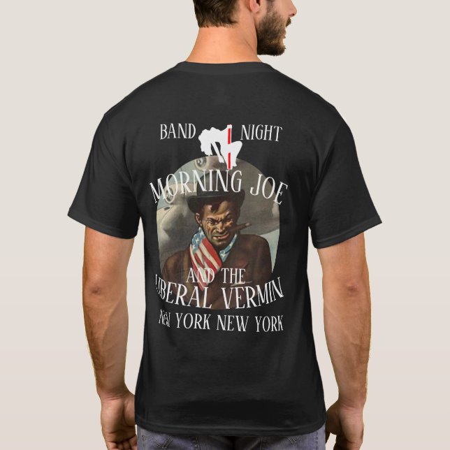 MORNING JOE & THE SQUIRMIN VERMIN NEW YORK CITY T SHIRT (Baksida)