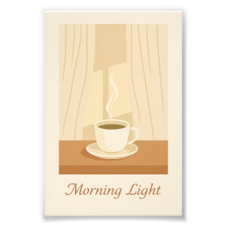 Morning Light Kaffeaffisch Fototryck