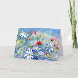Morning Meadow Blank Notecard Tack Kort