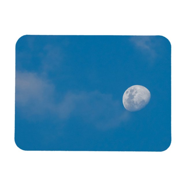 Morning Moon | Zambia, Africa Magnet (Horisontell)