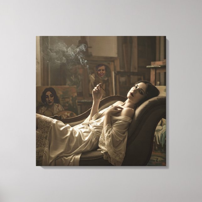 Morning of the Model, by Natasha Us   Canvastryck (Framsida)