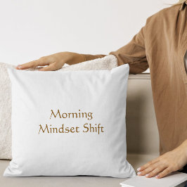 Morning Peace Aura Modern skrift  Kudde