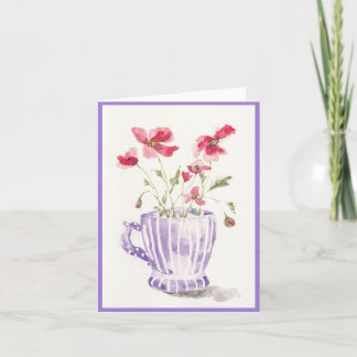Morning Poppies Greeting Card Kort