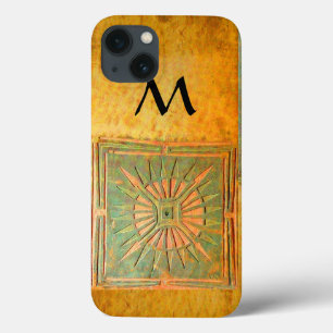 MORNING STAR,Gult,Brun,Svart monogram
