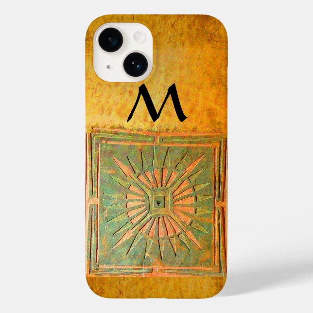 MORNING STAR,Gult,Brun,Svart monogram (Baksida)