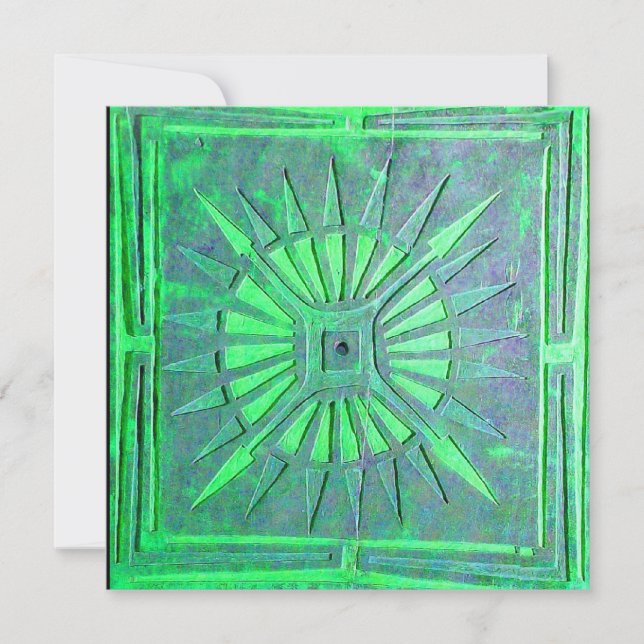 MORNING STAR, ljusstark grönt vit Meddelande (Framsida)