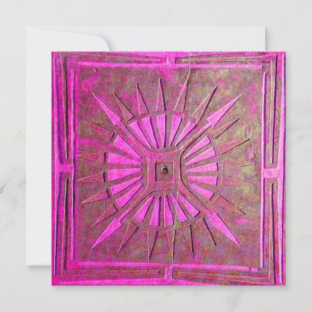 MORNING STAR, ljusstark rosa, violett vit Meddelande (Framsida)