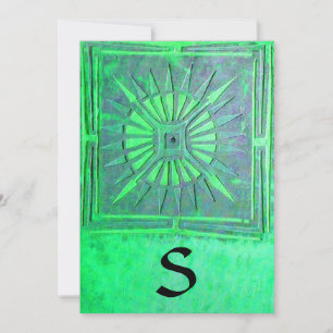 MORNING STAR MONOGRAM, ljus ljust grönt Meddelande
